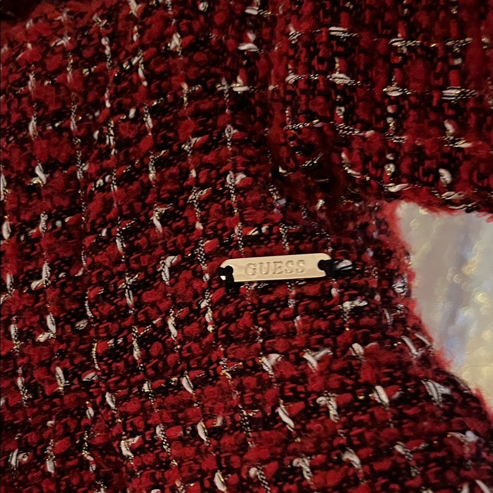 Guess Red Pea Coat for Kids - Picture 8 of 12